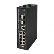 NST NS-SW-8G4G-SPL/IM Промышленный управляемый (L2+) Ultra PoE коммутатор Gigabit Ethernet
