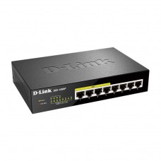 D-Link DL-DGS-1008P/E1A Коммутатор с 8 портами 10/100/1000 (4 порта с PoE + 4 порта без PoE)