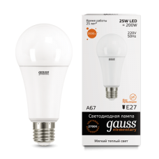 Gauss Elementary 73215 Лампа A67 25W 2000lm 3000K E27 LED