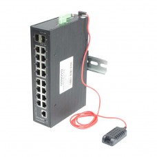 Osnovo SW-81602/ILS(Port 90W,600W) Промышленный управляемый (L2+) HiPoE коммутатор Gigabit Ethernet