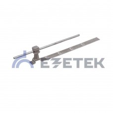 EZETEK 90026 Держатель проводника круглого 6-8 мм для черепичной кровли серый, оцинк.