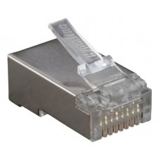 Hyperline PLUG-8P8C-U-C6-SH-100 Разъем RJ-45(8P8C) под витую пару, категория 6 (50 µ