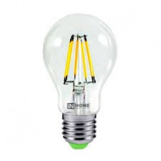 Лампа светодиодная LED-A60-deco 7Вт 230В Е27 4000К 630Лм прозрачная IN HOME