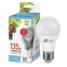 ASD LED-A60 Лампа 15Вт Е27 4000К  1350Лм