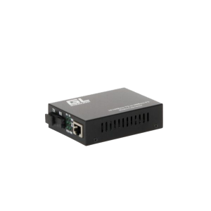GIGALINK GL-MC-UTPF-SC1F-18SM-1310.r2 Медиаконвертер из UTP, 100Мбит/c в WDM, LFP, SM, SC, Tx:1310/Rx:1550, 18 дБ (до 20 км) rev2