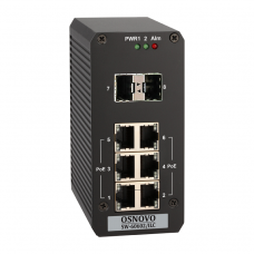 Osnovo SW-60602/ILC Промышленный управляемый (Web Managed) PoE коммутатор на 8 портов