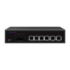 TRASSIR TR-NS1206-65-4PoE Неуправляемый Fast Ethernet РоЕ-коммутатор