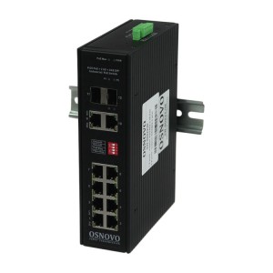 Osnovo SW-80822/IR Промышленный PoE коммутатор Gigabit Ethernet на 10 портов