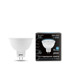 Gauss 101505205 Лампа Gauss MR16 5W 530lm 4100K GU5.3 LED